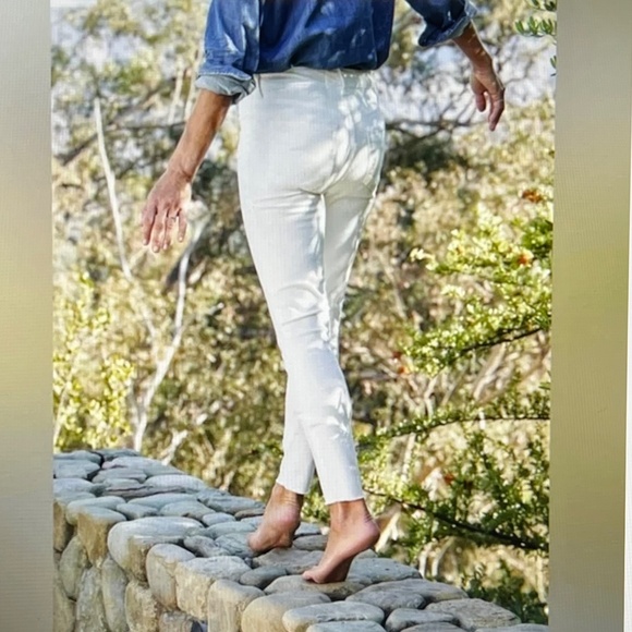 Frank & Eileen Sligo Skinny Jeans White Raw Hem Size 32 - Picture 2 of 16